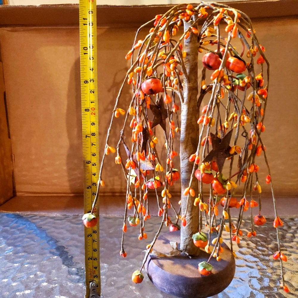 Pumpkin and star willow tree